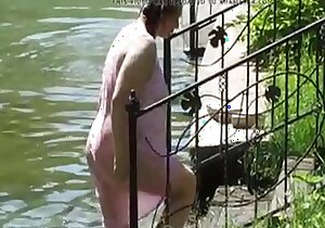 Mature Russian Women Take a bath With reference to In the buff Water