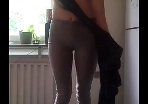 Teen Upon Tight Jeans Undressing Personally