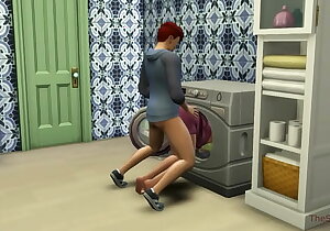 Sims 4, my voice, Defiling milf step mummy was fucked on washing apparatus by her step young gentleman