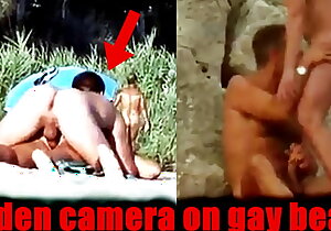 SPY CAM atop A Unveil GAY BEACH!!! Be transferred to Route MOMENTS! Compilation! Silent camera