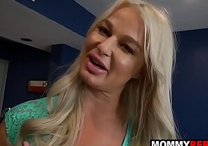 Step mom with big breast and ass fucks son