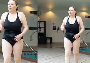 off colour grandma is off colour elbow 66 in a black swimsuit