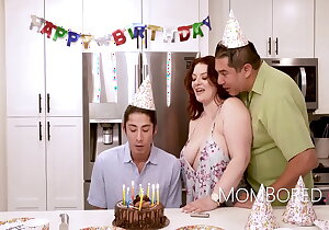 MILF Fucked By Stepson Out of reach of His Birthday InFront Of Her Husband - Emmy Nit-pick