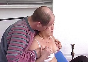 German redhead granny receives pounded